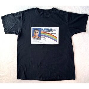 McLovin‎ Drivers License T-shirt Size Large Superbad Black
